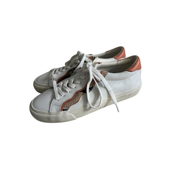MADEWELL Women's Ruffle Leather Trainers Sneakers Size 7.5 - Picture 2 of 9